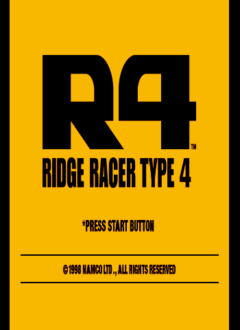 Ridge Racer Type 4 Title Screen
